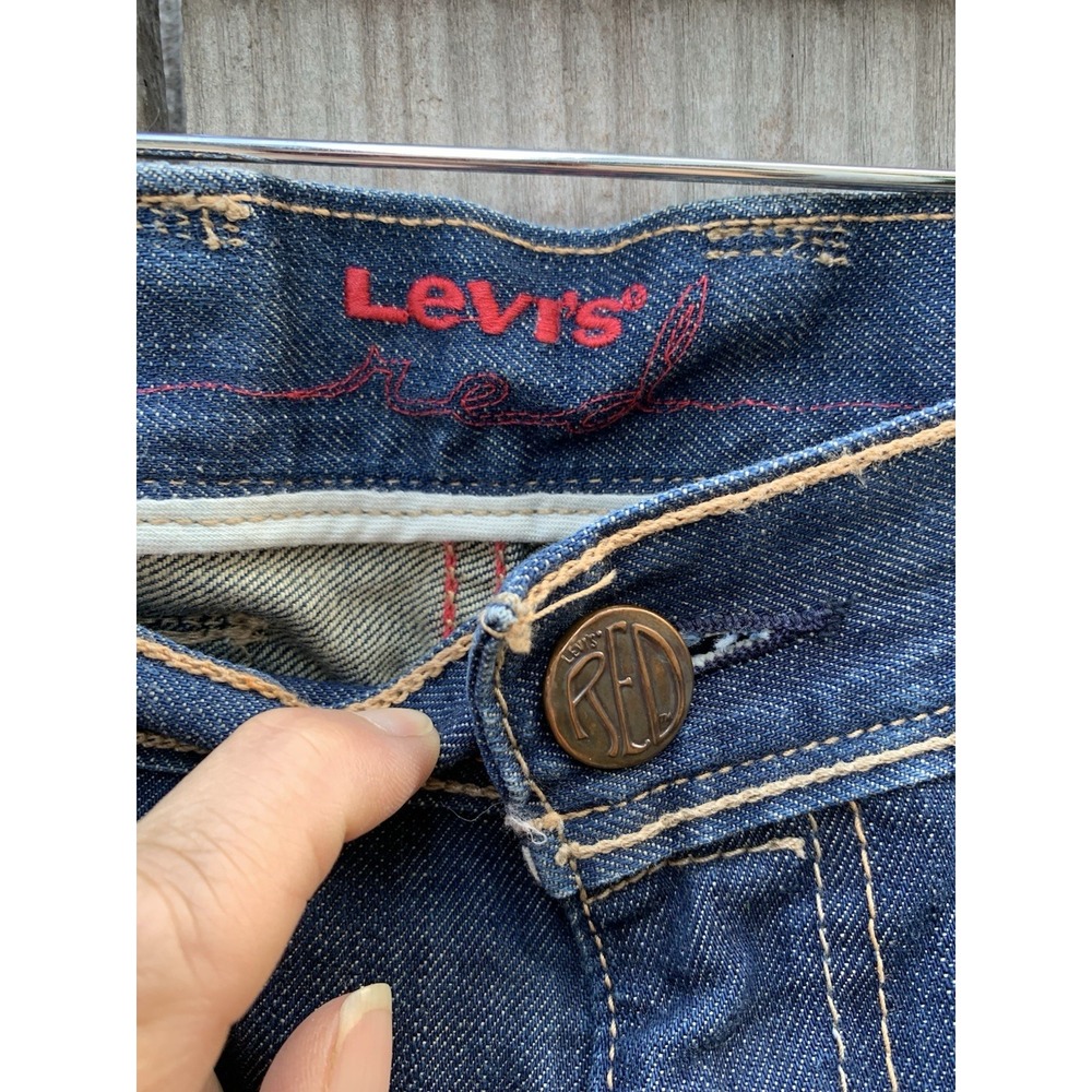 Levis Red Mens‎ Straight Leg Blue Denim Jeans W36 L32 Medium Wash Philippines - Picture 5 of 8